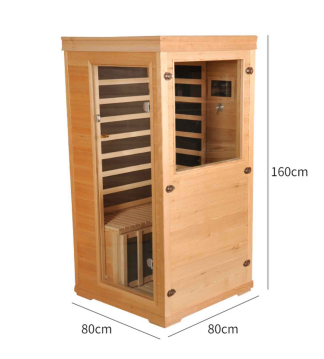 1- ບຸກຄົນ mini hemlock far-infrared sauna