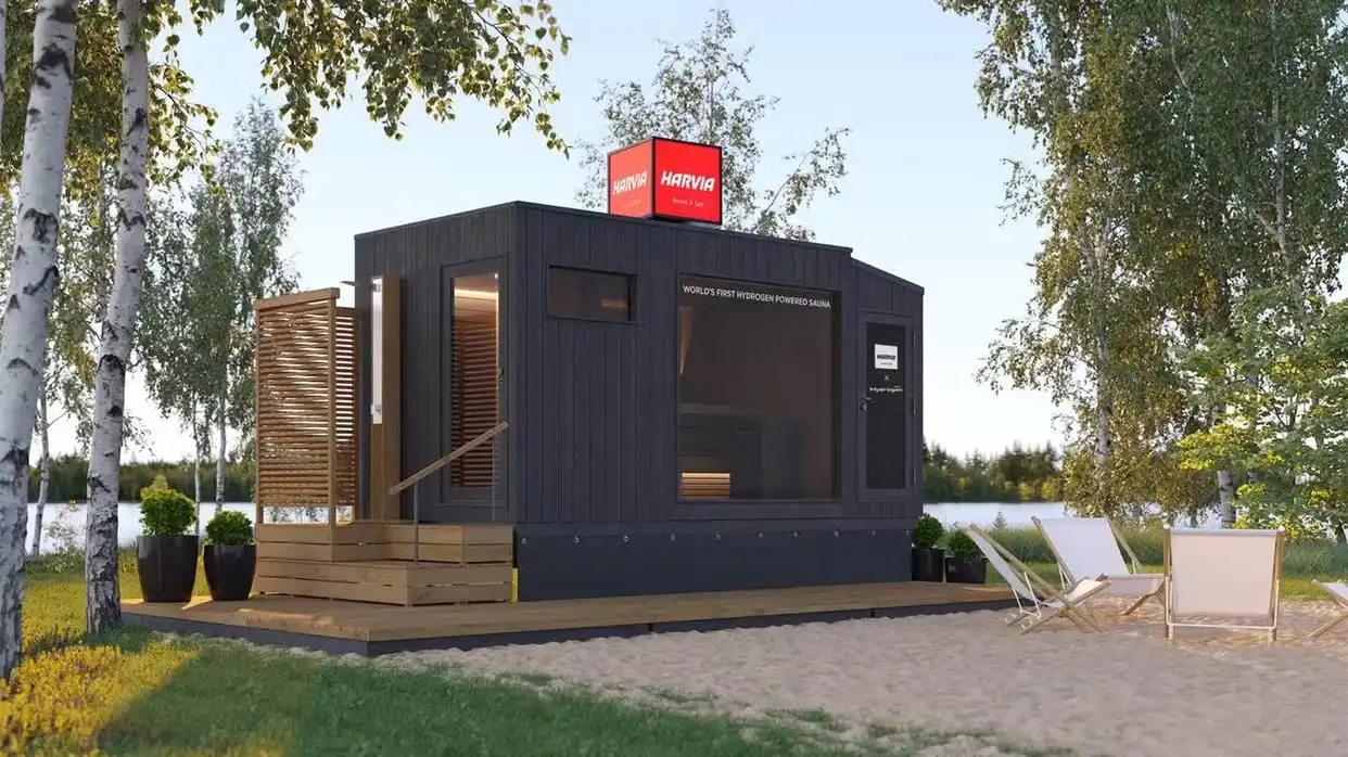 Sauna ພະລັງງານໄຮໂດຼລິກຄົນທໍາອິດຂອງໂລກເຮັດໃຫ້ການພັກຜ່ອນຂອງມັນ, ກັບ Toyota ແລະ Harvia ນໍາພາພະລັງງານທີ່ສະອາດ