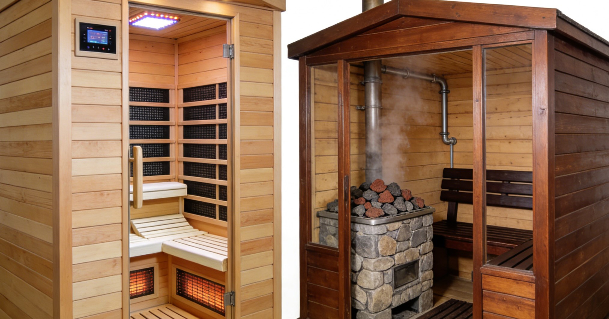 Far-Infrared Sauna ທຽບກັບ Sauna ແບບດັ້ງເດີມອັນໃດດີກວ່າ?