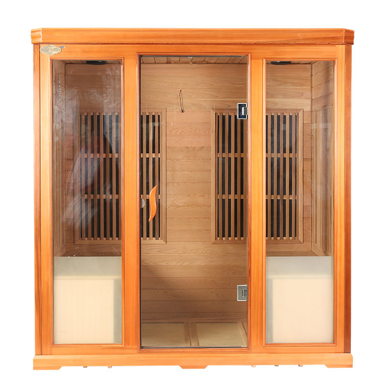 Home Sauna ເຄື່ອງເຮັດຄວາມຮ້ອນ Carbon ໄກ Infrared Sauna ຫ້ອງສໍາລັບ 4 ຄົນ